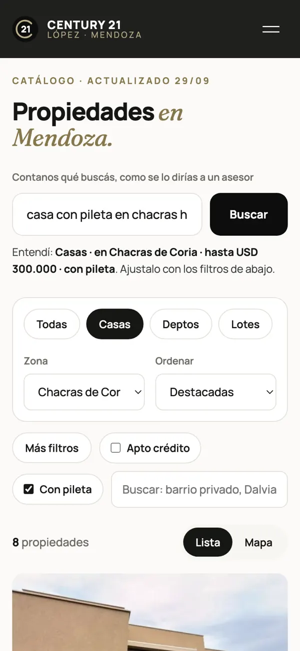 Buscador que entiende un pedido escrito como se habla