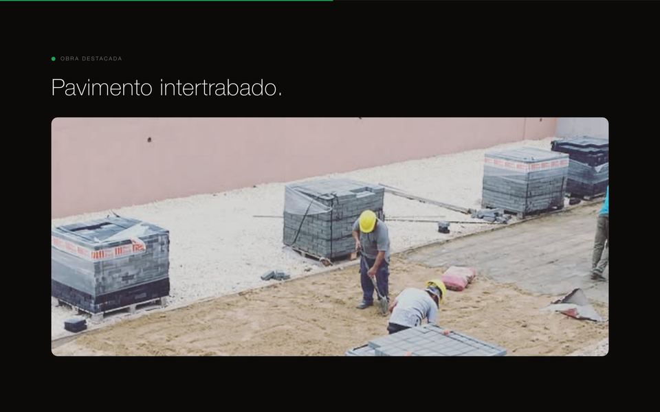 Obra de pavimento intertrabado